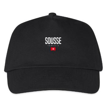 Sousse Tunesien - Kinder Basecap - Schwarz - Vorne