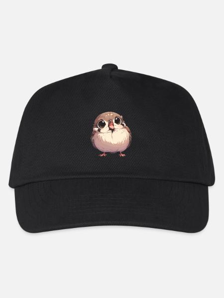 Spatzen Spatz - Kinder Basecap - Schwarz