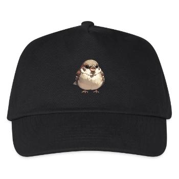 Spatzen Spatz - Kinder Basecap - Schwarz - Vorne