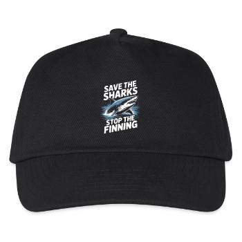 Sauvez les requins, arrêtez l’enlèvement des ailerons - Casquette de baseball Enfant - noir - Devant