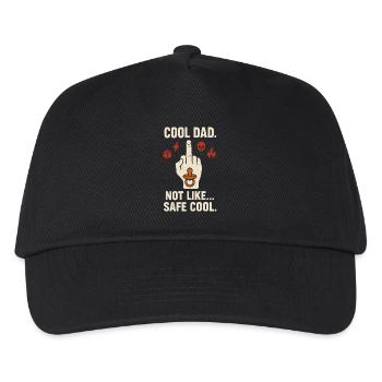 Punk Dad Alternatif Paternité Rebelle - Casquette de baseball Enfant - noir - Devant