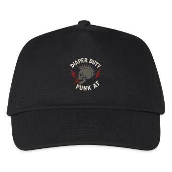 Punk Dad Alternatif Paternité Rebelle - Casquette de baseball Enfant - noir - Devant