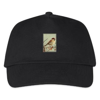 Spatzen Spatz - Kinder Basecap - Schwarz - Vorne
