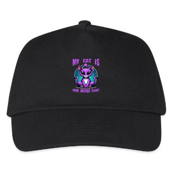 Cat Astronaut Cat Lover - Kids’ Baseball Cap - black - Front