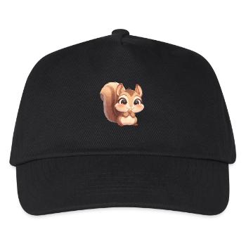 Eichhörnchen - Kinder Basecap - Schwarz - Vorne