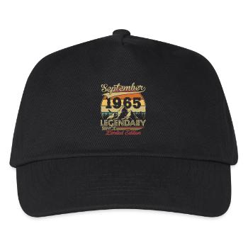 Vintage Retro September 1965 Geburtstagsgeschenk - Kinder Basecap - Schwarz - Vorne