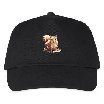 Eichhörnchen - Kinder Basecap - Schwarz - Vorne