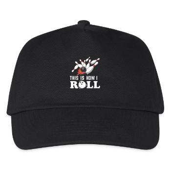 This Is How I Roll Bowling Drama Ball Pins  - Kids’ Baseball Cap - black - Front