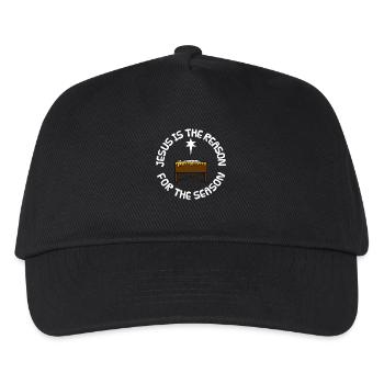 Jesus Is The Reason For The Season, Nativity - Kids’ Baseball Cap - black - Front