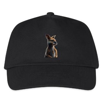 Wallaby Australie Outback Kangourou doux sauvage - Casquette de baseball Enfant - noir - Devant