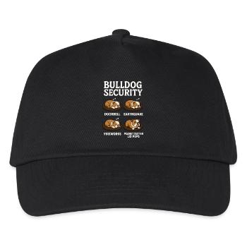 Bulldogge - Kinder Basecap - Schwarz - Vorne