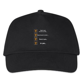 PEOPLE TIRE ME OUT - Cat Humor - Kids’ Baseball Cap - black - Front