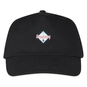 Strasbourg Grand Est France Rooster Souvenir - Kids’ Baseball Cap - black - Front
