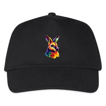 Wallaby Australie Outback Kangourou doux sauvage - Casquette de baseball Enfant - noir - Devant