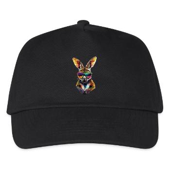 Wallaby Australie Outback Kangourou doux sauvage - Casquette de baseball Enfant - noir - Devant