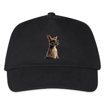 Wallaby Australie Outback Kangourou doux sauvage - Casquette de baseball Enfant - noir - Devant