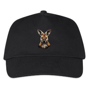 Wallaby Australie Outback Kangourou doux sauvage - Casquette de baseball Enfant - noir - Devant