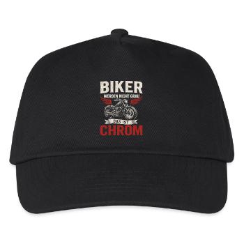 Le dicton des motards - c’est Chrome - Casquette de baseball Enfant - noir - Devant