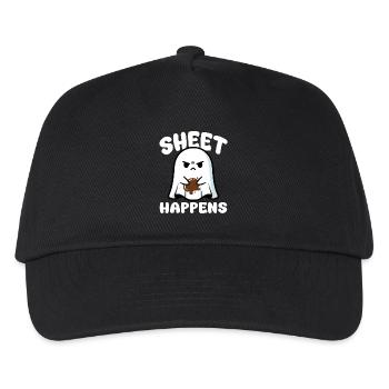 SHEET HAPPENS - GHOST HALLOWEEN - Kids’ Baseball Cap - black - Front