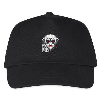 Protest Affe Gesichtsmaske Kunstwerk - Kinder Basecap - Schwarz - Vorne