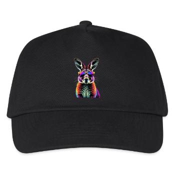 Wallaby Australie Outback Kangourou doux sauvage - Casquette de baseball Enfant - noir - Devant