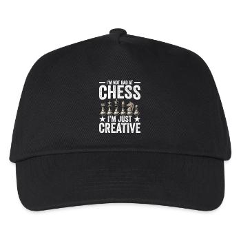 Strategy Game Chess - Bad In Chess Creative - Kids’ Baseball Cap - black - Front