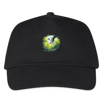 Störche Storch - Kinder Basecap - Schwarz - Vorne