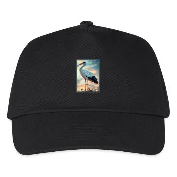 Störche Storch - Kinder Basecap - Schwarz - Vorne