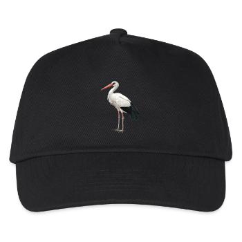 Störche Storch - Kinder Basecap - Schwarz - Vorne