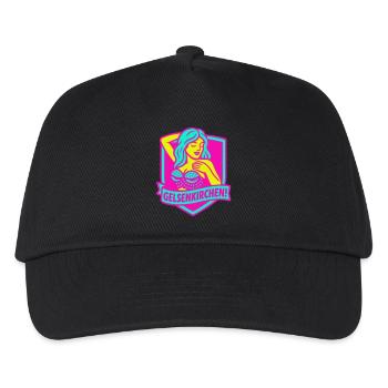 Gelsenkirchen Superstar in pink - Kinder Basecap - Schwarz - Vorne