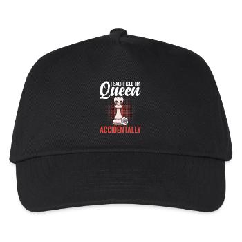 Perfect Chess Queen Equipment Chessmen - Kinder Basecap - Schwarz - Vorne