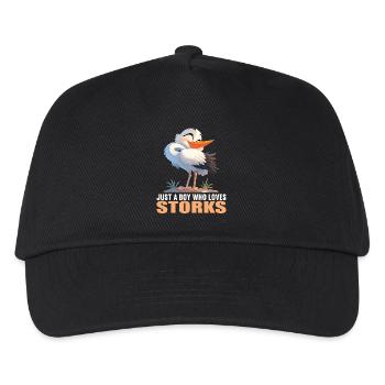 Cigognes Cigognes - Casquette de baseball Enfant - noir - Devant