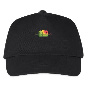 Camera Heartbeat T-Shirt - Kids’ Baseball Cap - black - Front