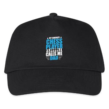Chess Father Chess Player Dad Kids Son - Kids’ Baseball Cap - black - Front
