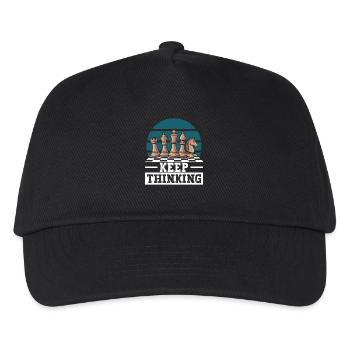 Chess Brain Teaser Chess Sports Keep Thinking - Kids’ Baseball Cap - black - Front