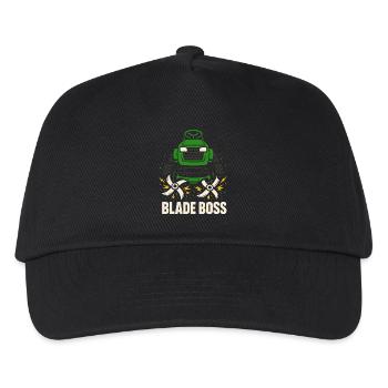 Rasenmäher-rennen Rasenmäher-rennen Rasenmäher - Kinder Basecap - Schwarz - Vorne