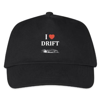 Spaß Drift Autorennen - Kinder Basecap - Schwarz - Vorne
