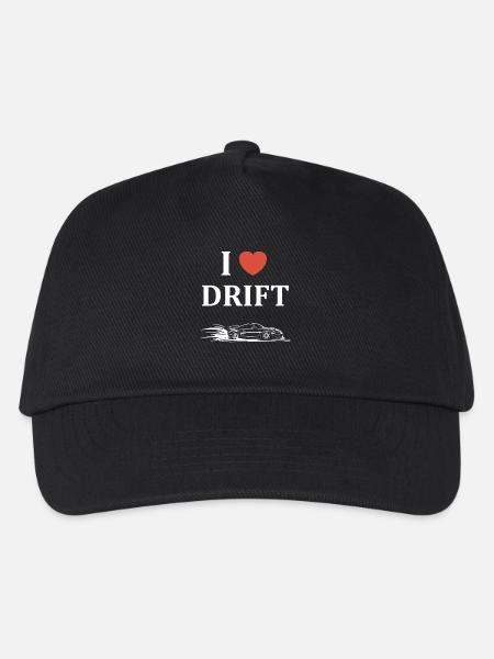 Spaß Drift Autorennen - Kinder Basecap - Schwarz
