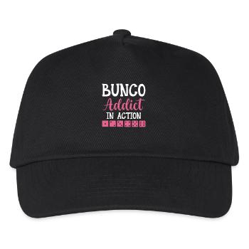 Bunco Addict In Action - Dice Night Dice - Kids’ Baseball Cap - black - Front
