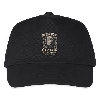 Motorboat Captain Vintage Sailor - Kids’ Baseball Cap - black - Front