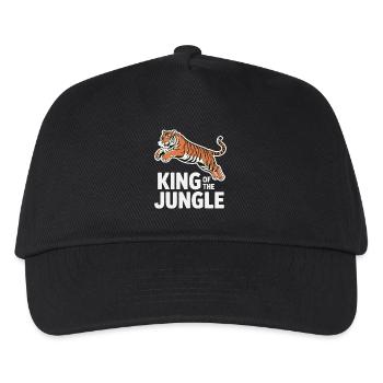 Dschungel-Königstiger-Illustration - Kinder Basecap - Schwarz - Vorne
