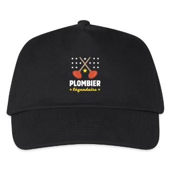 LEGENDARY PLUMBER - Kids’ Baseball Cap - black - Front