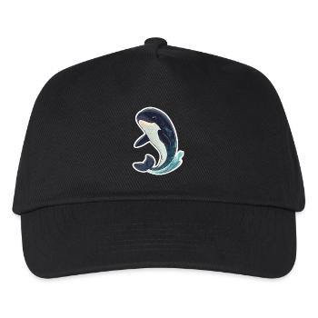Wal - Kinder Basecap - Schwarz - Vorne