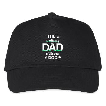 WALKING DAD dog dog dad dog owner master - Kids’ Baseball Cap - black - Front