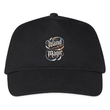 Forest Spell Wand Magician Shirt - Kids’ Baseball Cap - black - Front