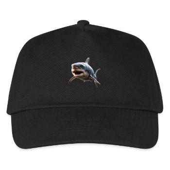 Shark Shark Tiger Shark Diver Cute Sharks Great White Shark - Kids’ Baseball Cap - black - Front