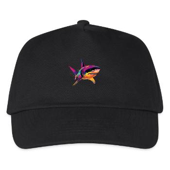 Shark Shark Tiger Shark Diver Cute Sharks Great White Shark - Kids’ Baseball Cap - black - Front
