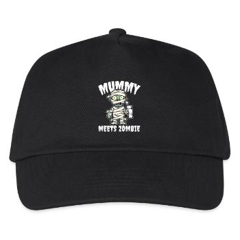 MUMIE TRIFFT ZOMBIE - ZOMBIE HALLOWEEN - Kinder Basecap - Schwarz - Vorne