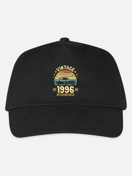 1996 Auto 30 Jahre Jubiläum Männer - Kinder Basecap - Schwarz