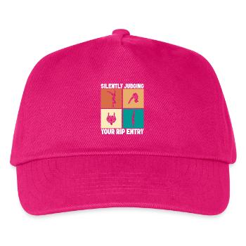 Diving diving board - Kids’ Baseball Cap - fuchsia - Front